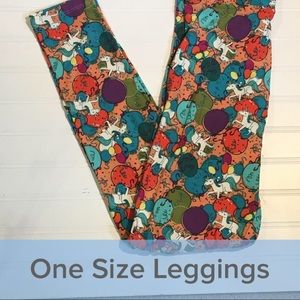 One Size LuLaRoe Birthday Leggings